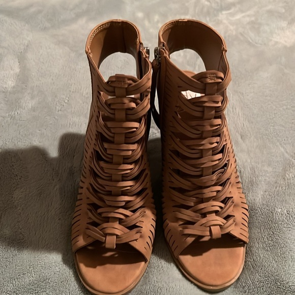 Dolce Vita Tan Open Toe Amina Block Heel Sandals size 9 - Picture 7 of 8